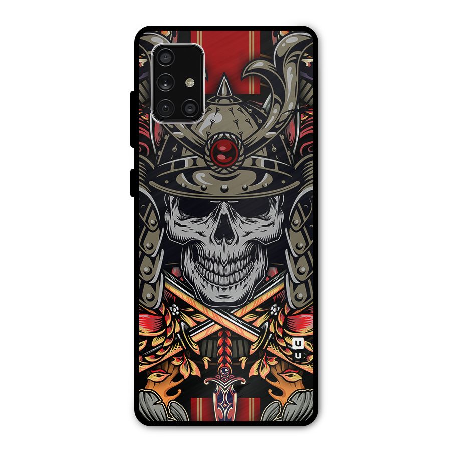 Skull Swords Snakes Metal Back Case for Galaxy A71