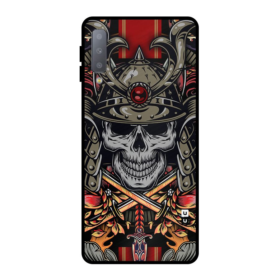 Skull Swords Snakes Metal Back Case for Galaxy A7 (2018)