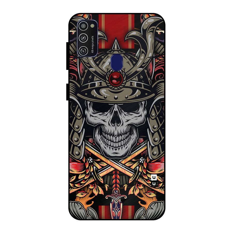 Skull Swords Snakes Metal Back Case for Galaxy M21
