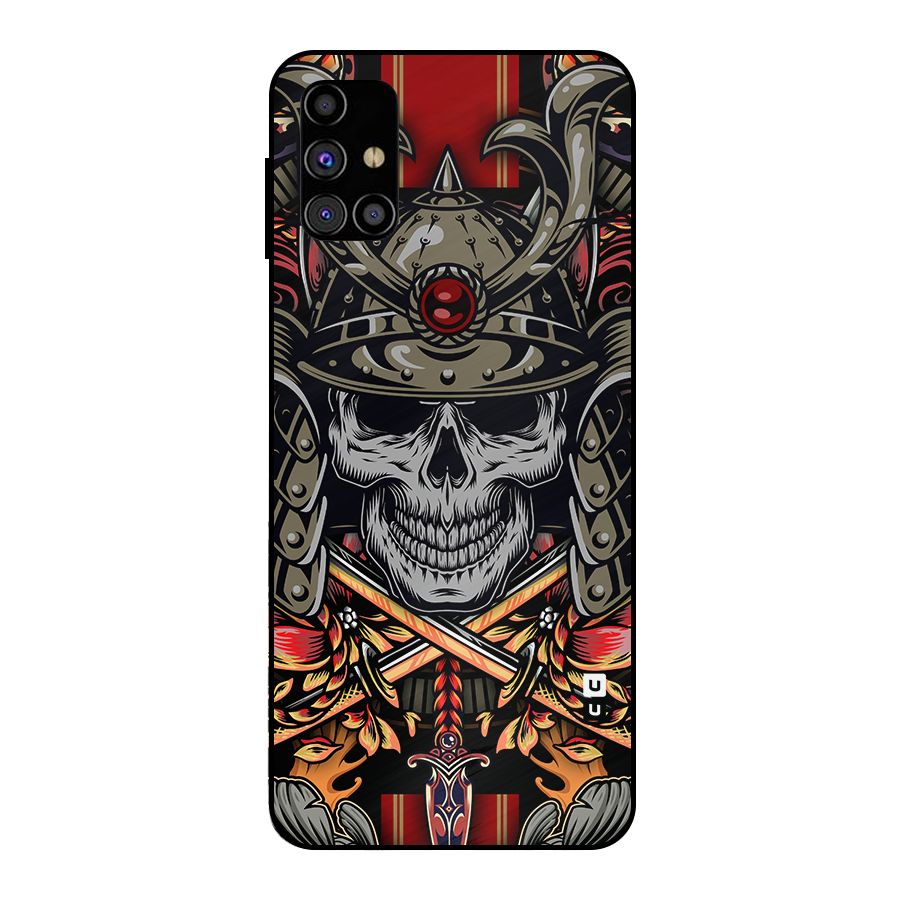 Skull Swords Snakes Metal Back Case for Galaxy M31s
