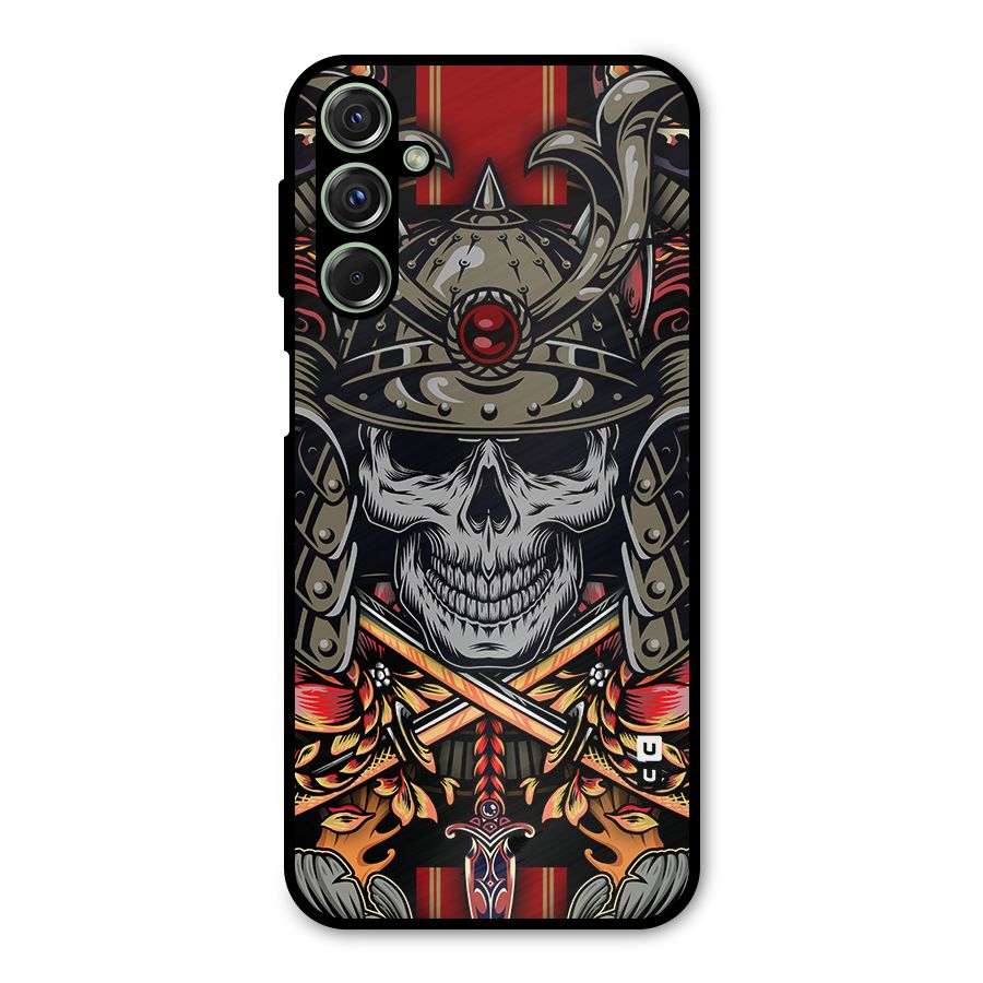 Skull Swords Snakes Metal Back Case for Galaxy M34