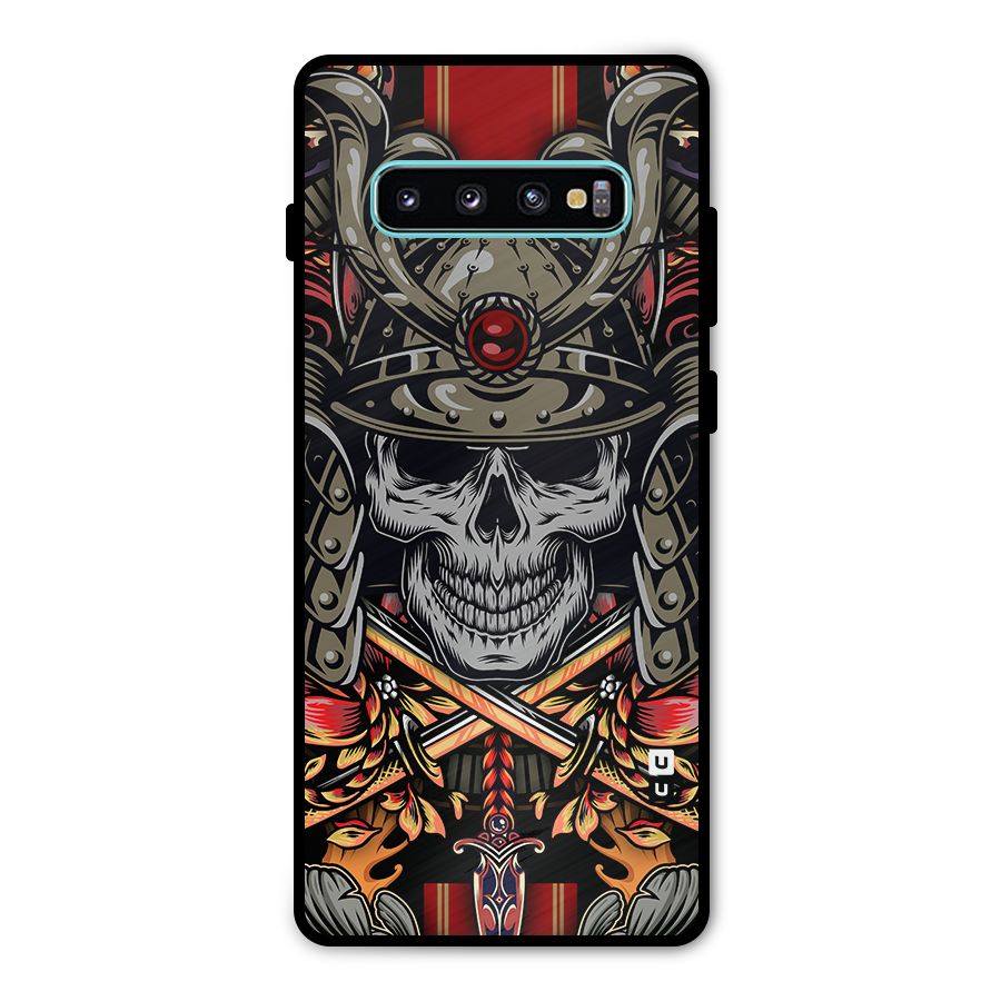 Skull Swords Snakes Metal Back Case for Galaxy S10 Plus