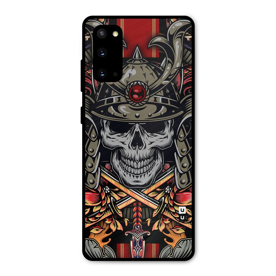 Skull Swords Snakes Metal Back Case for Galaxy S20