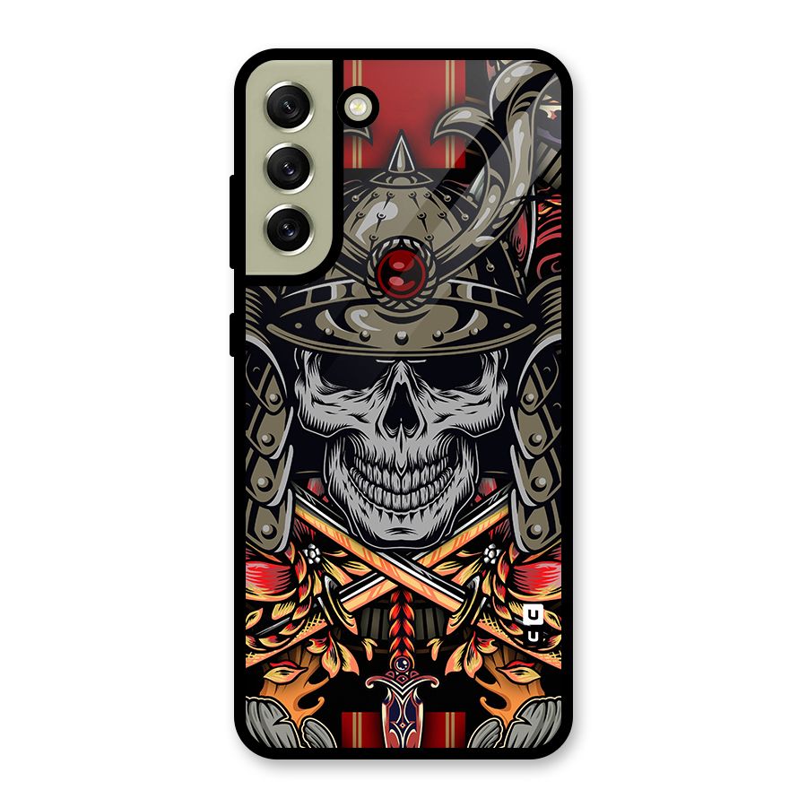 Skull Swords Snakes Metal Back Case for Galaxy S21 FE 5G (2023)