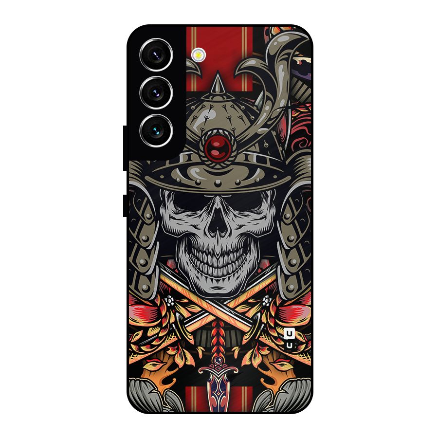 Skull Swords Snakes Metal Back Case for Galaxy S22 5G