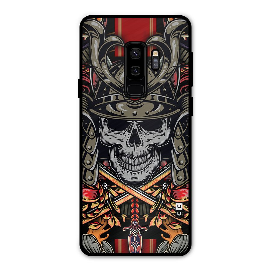 Skull Swords Snakes Metal Back Case for Galaxy S9 Plus