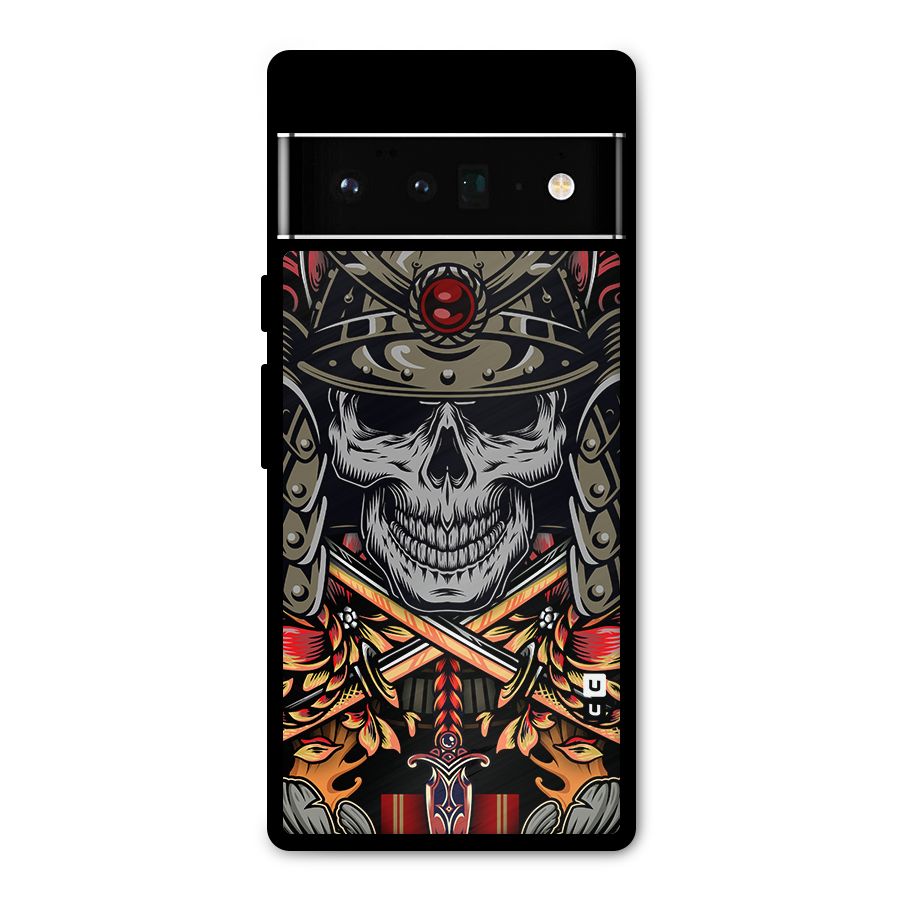 Skull Swords Snakes Metal Back Case for Google Pixel 6 Pro