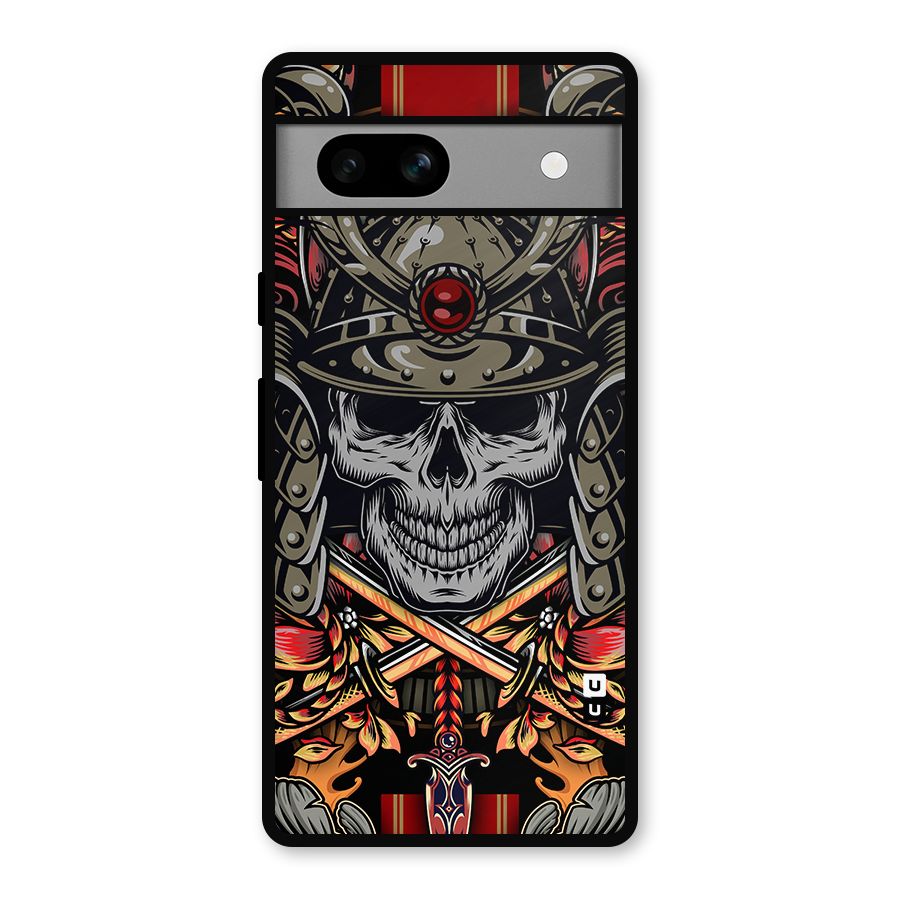 Skull Swords Snakes Metal Back Case for Google Pixel 7a