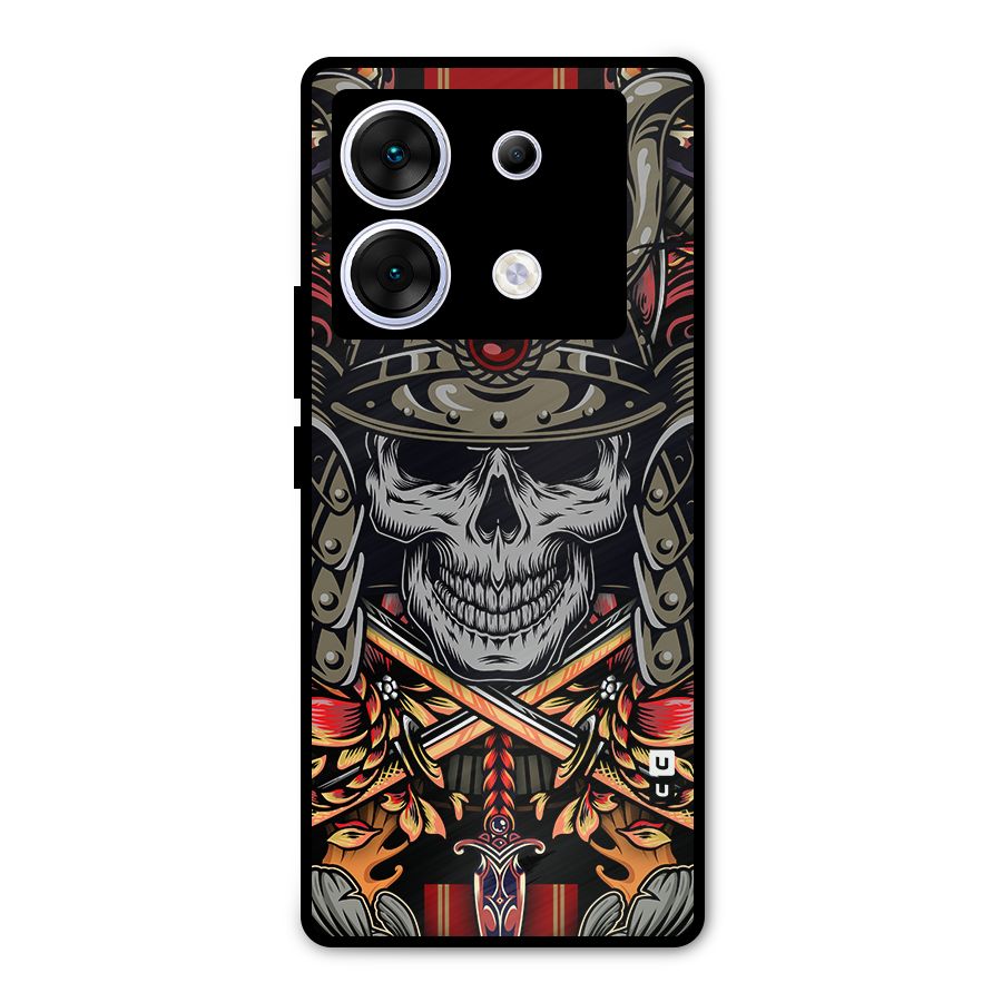 Skull Swords Snakes Metal Back Case for Infinix Zero 30 5G