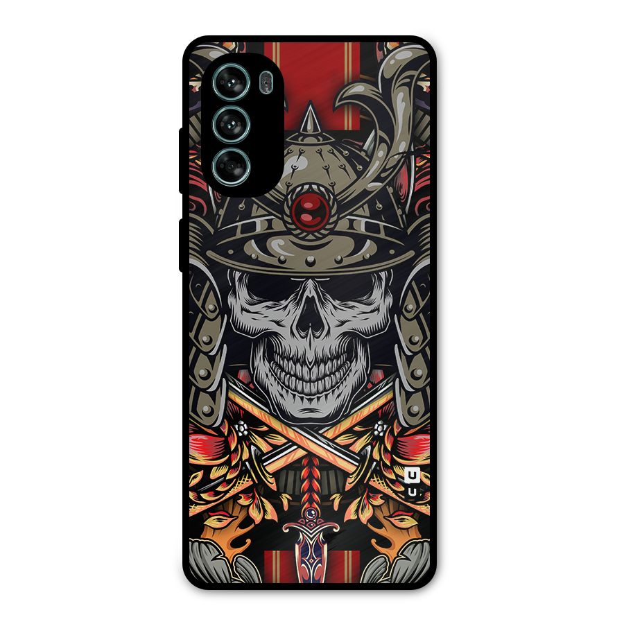 Skull Swords Snakes Metal Back Case for Moto G62