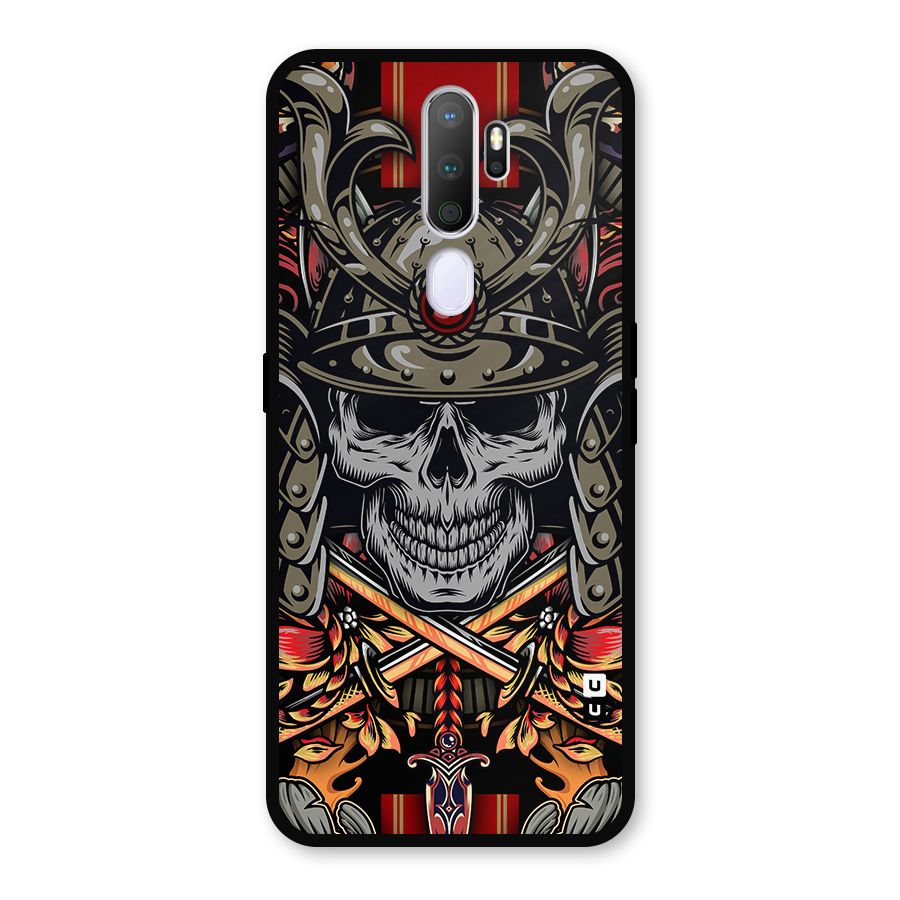 Skull Swords Snakes Metal Back Case for Oppo A5 (2020)