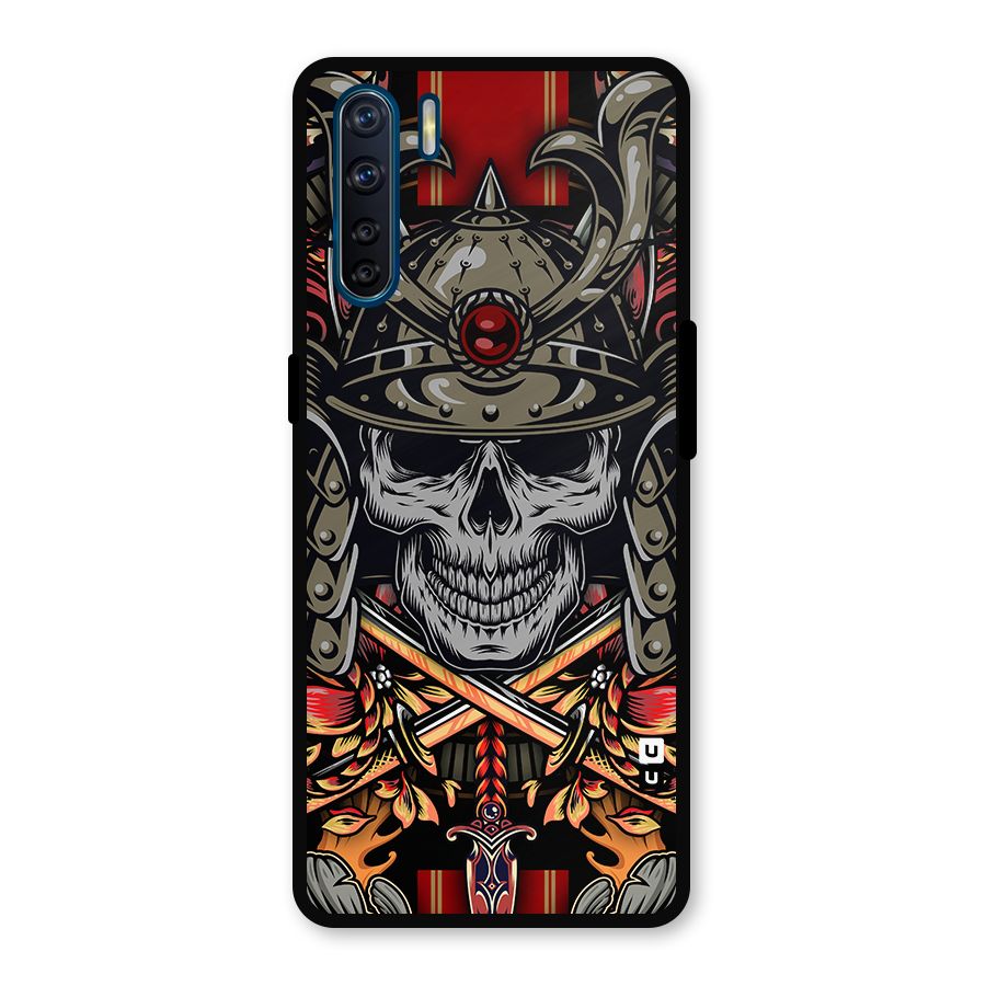 Skull Swords Snakes Metal Back Case for Oppo F15