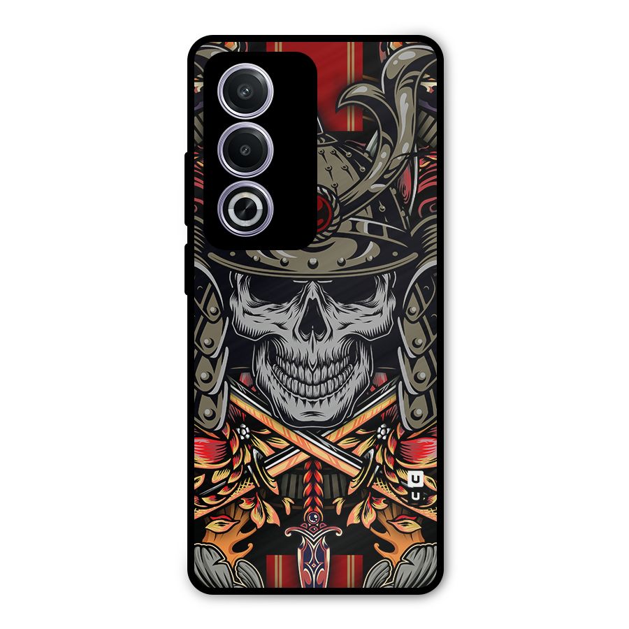 Skull Swords Snakes Metal Back Case for Oppo K12x