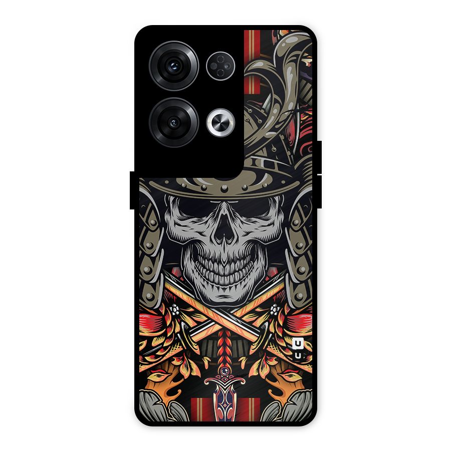 Skull Swords Snakes Metal Back Case for Oppo Reno8 Pro 5G