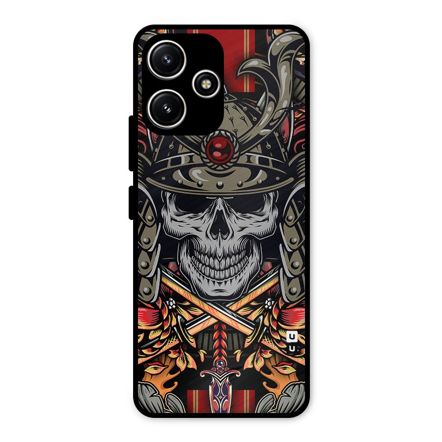 Skull Swords Snakes Metal Back Case for Poco M6 Pro