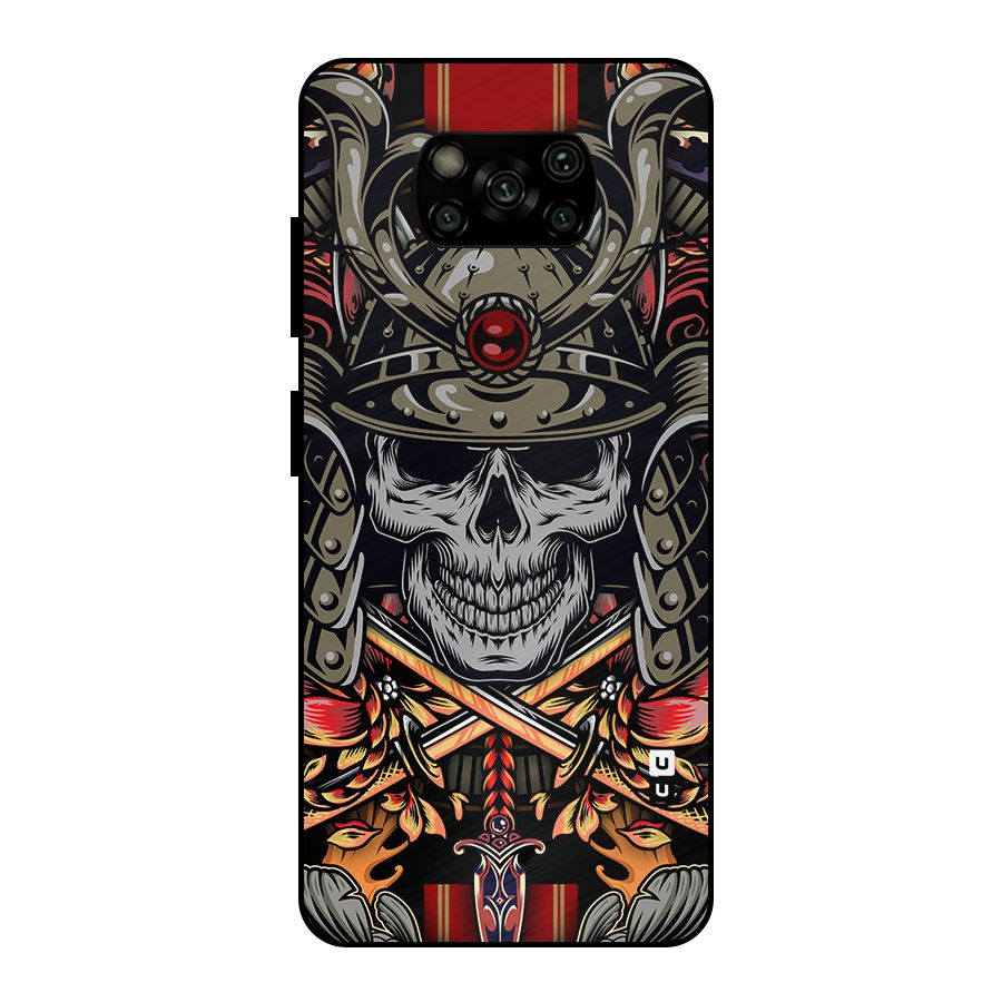 Skull Swords Snakes Metal Back Case for Poco X3