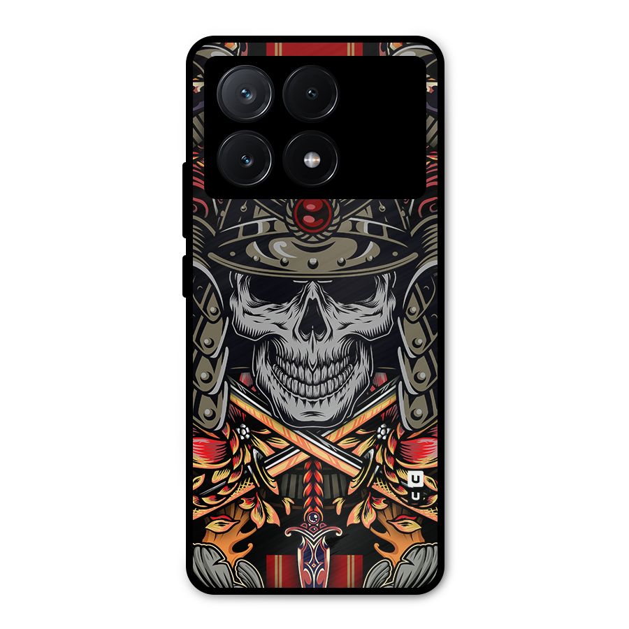 Skull Swords Snakes Metal Back Case for Poco X6 Pro