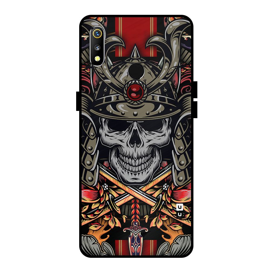 Skull Swords Snakes Metal Back Case for Realme 3i