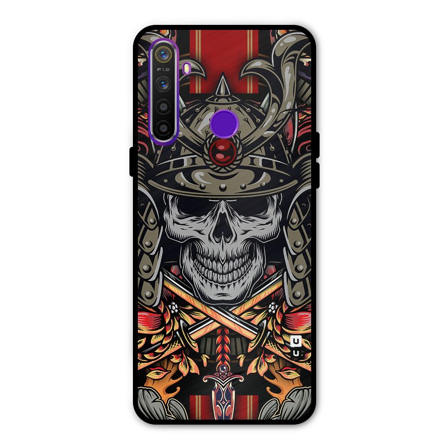 Skull Swords Snakes Metal Back Case for Realme 5