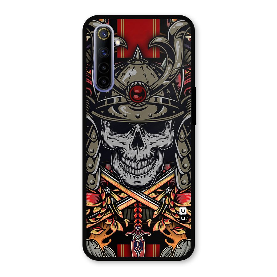 Skull Swords Snakes Metal Back Case for Realme 6