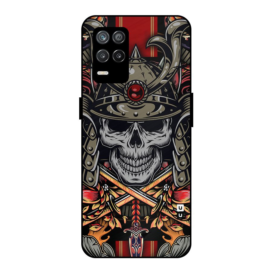 Skull Swords Snakes Metal Back Case for Realme 8s 5G