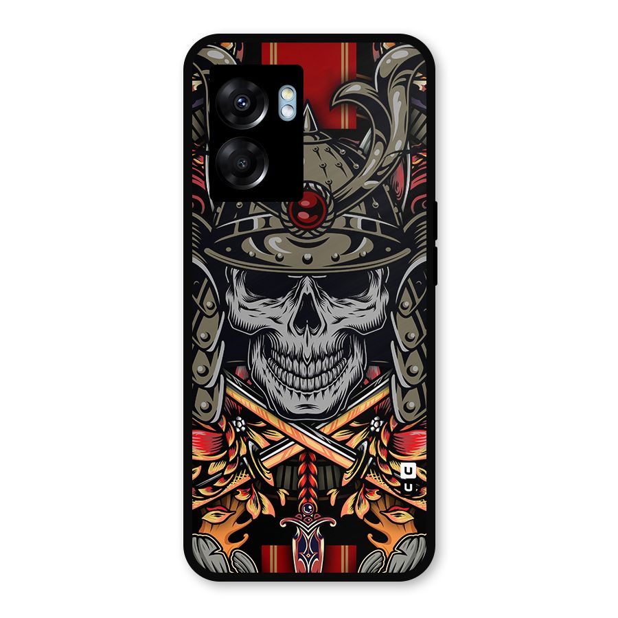 Skull Swords Snakes Metal Back Case for Realme Narzo 50 5G