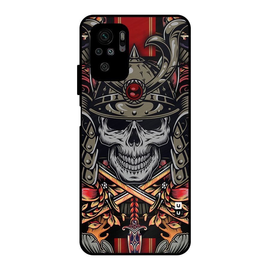 Skull Swords Snakes Metal Back Case for Redmi Note 10S