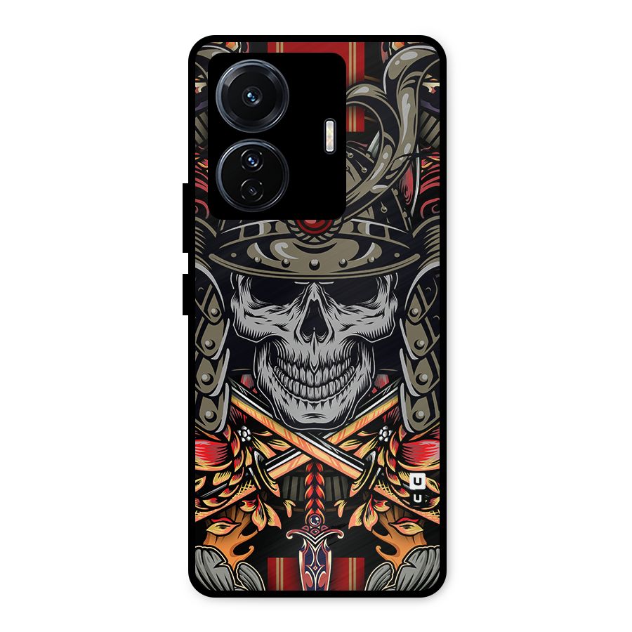 Skull Swords Snakes Metal Back Case for Vivo T1 Pro