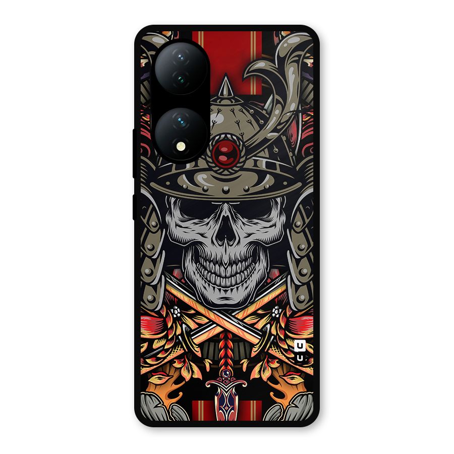 Skull Swords Snakes Metal Back Case for Vivo T2