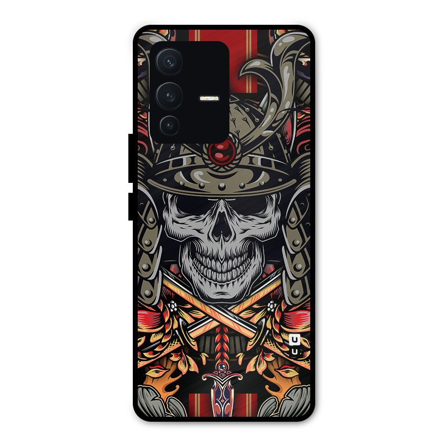 Skull Swords Snakes Metal Back Case for Vivo V23 Pro
