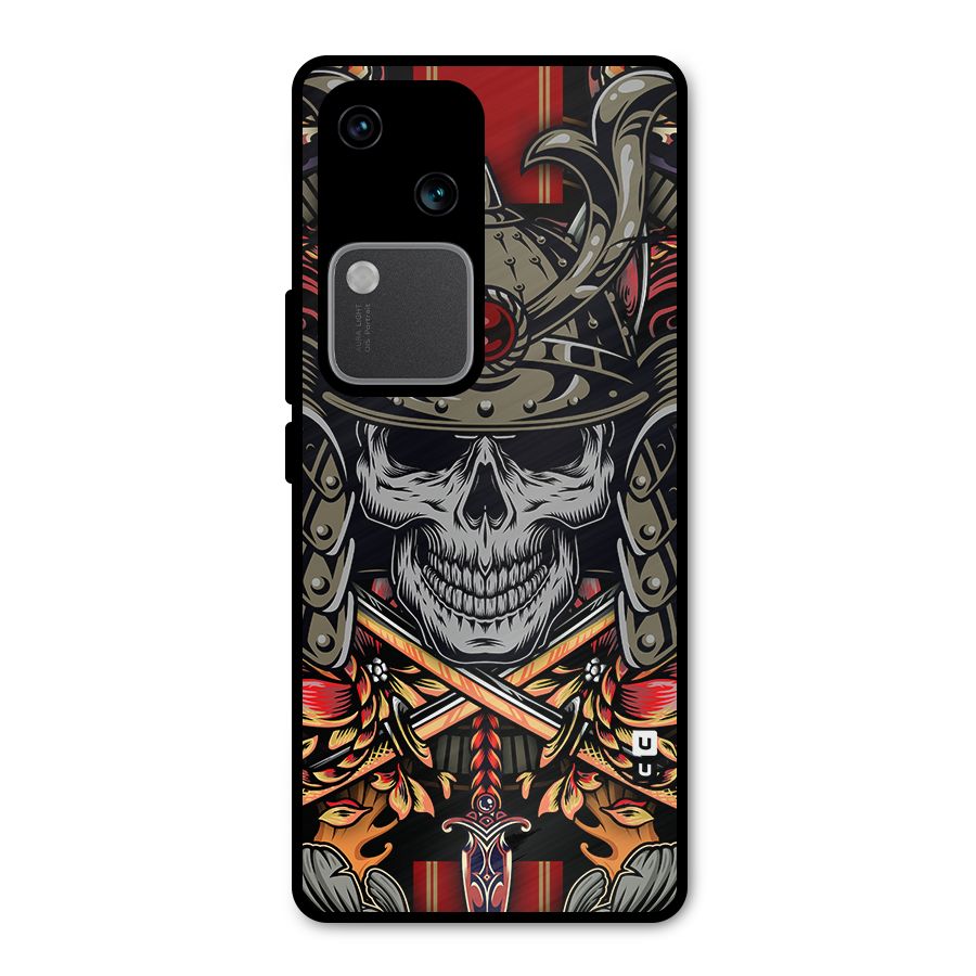 Skull Swords Snakes Metal Back Case for Vivo V30 Pro