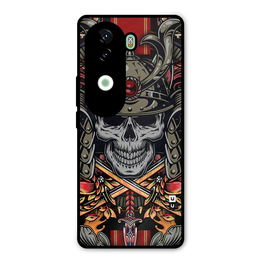 Skull Swords Snakes Metal Back Case for Vivo V40e