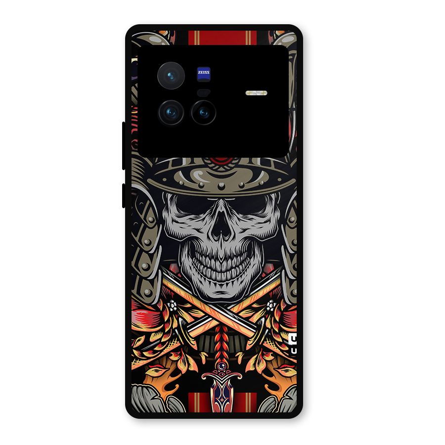Skull Swords Snakes Metal Back Case for Vivo X80
