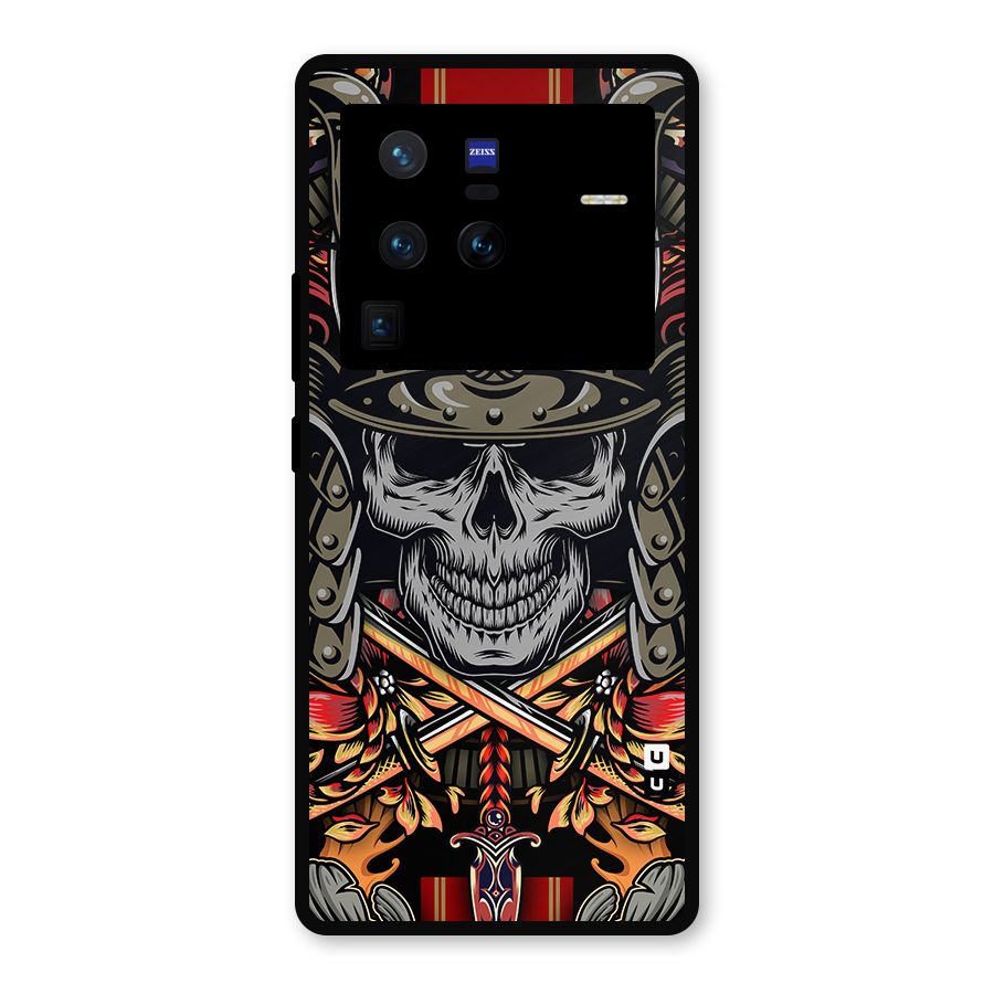 Skull Swords Snakes Metal Back Case for Vivo X80 Pro