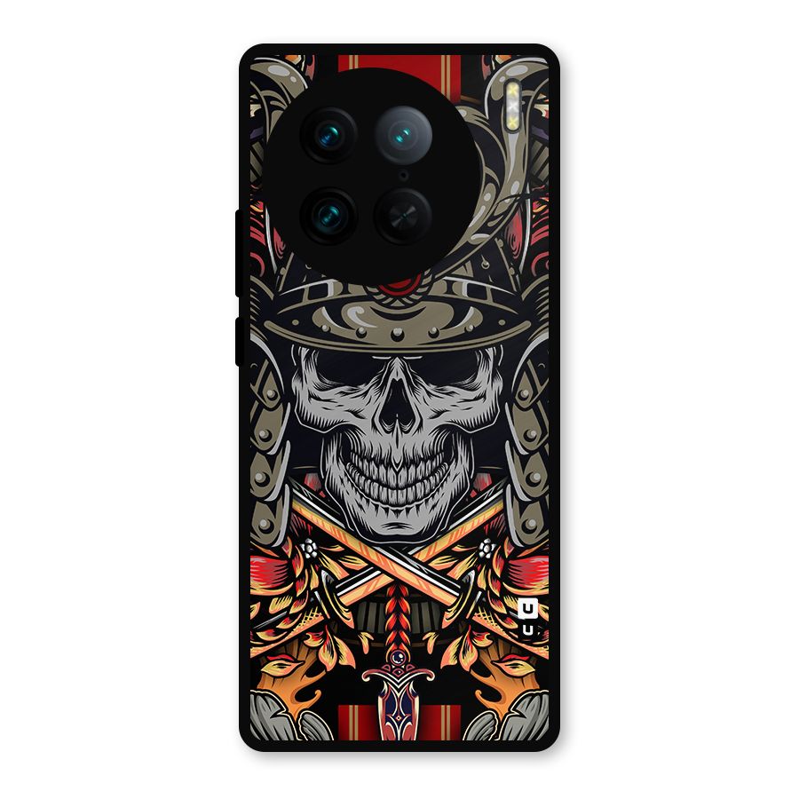 Skull Swords Snakes Metal Back Case for Vivo X90 Pro
