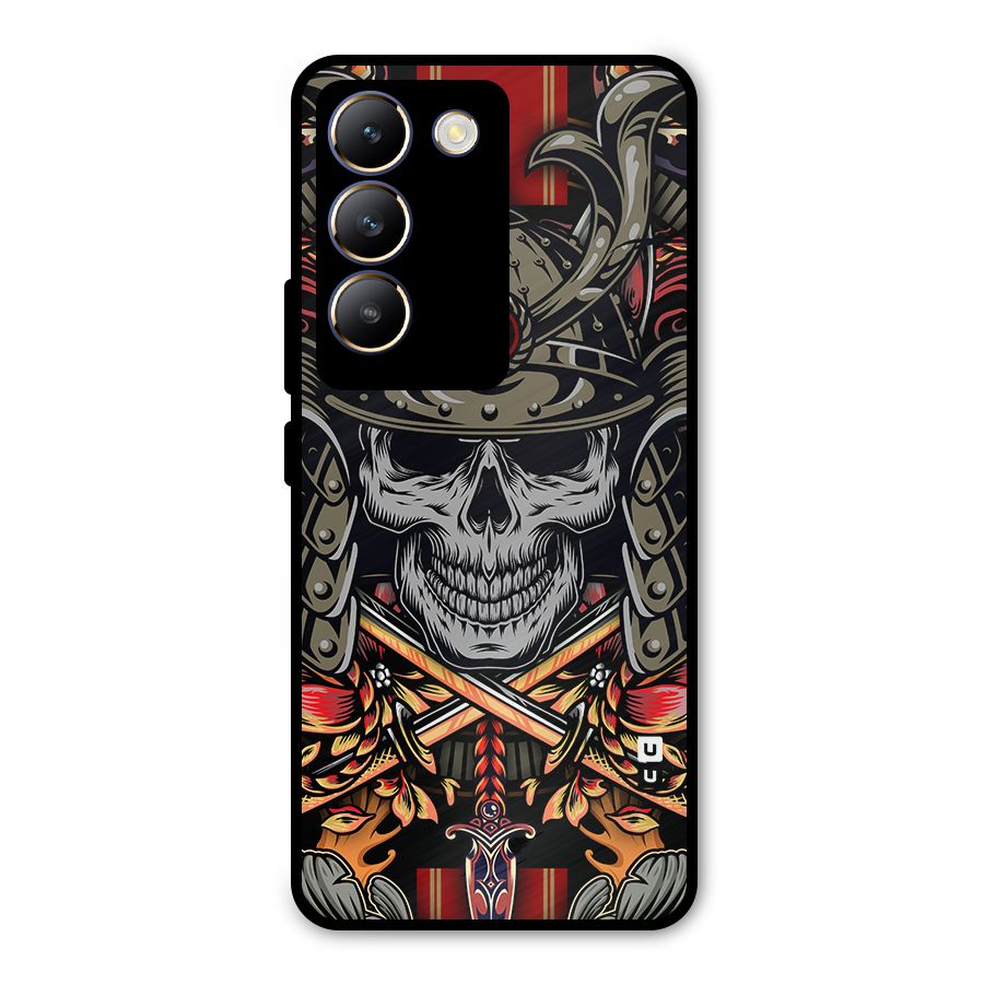 Skull Swords Snakes Metal Back Case for Vivo Y200e