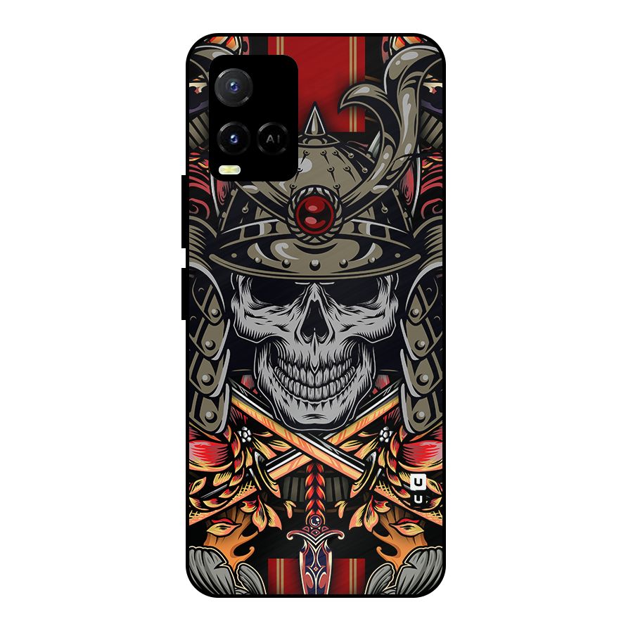 Skull Swords Snakes Metal Back Case for Vivo Y21