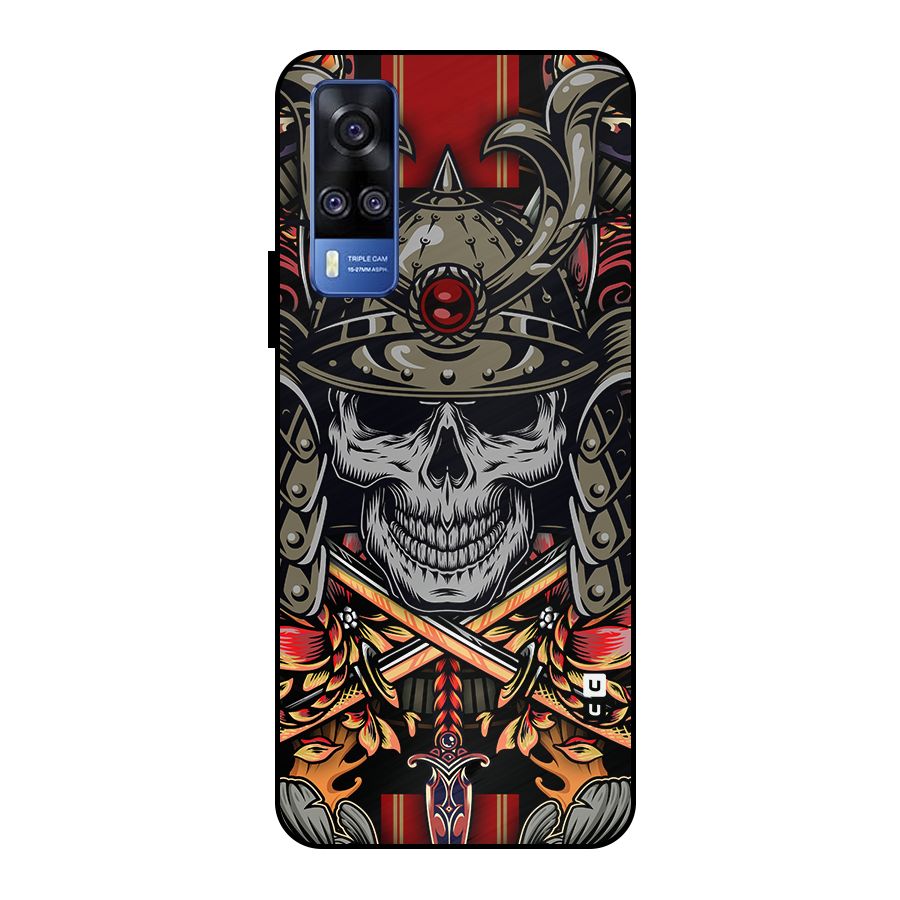 Skull Swords Snakes Metal Back Case for Vivo Y51