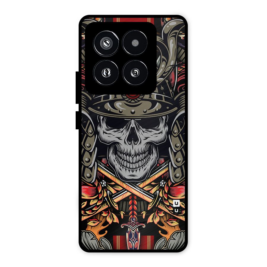 Skull Swords Snakes Metal Back Case for Xiaomi 14 Pro