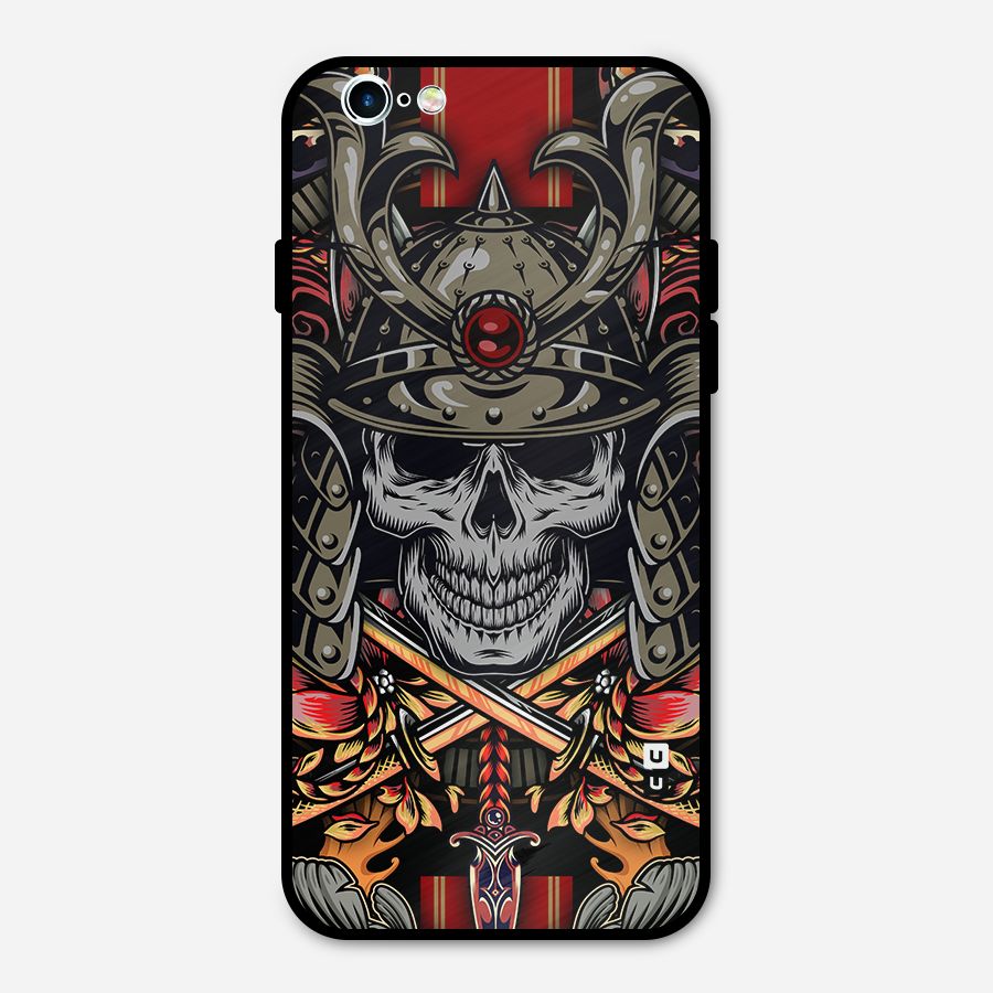 Skull Swords Snakes Metal Back Case for iPhone 6 6s