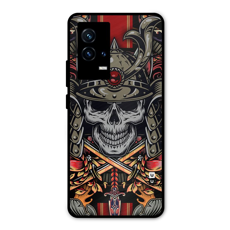 Skull Swords Snakes Metal Back Case for iQOO 9 5G