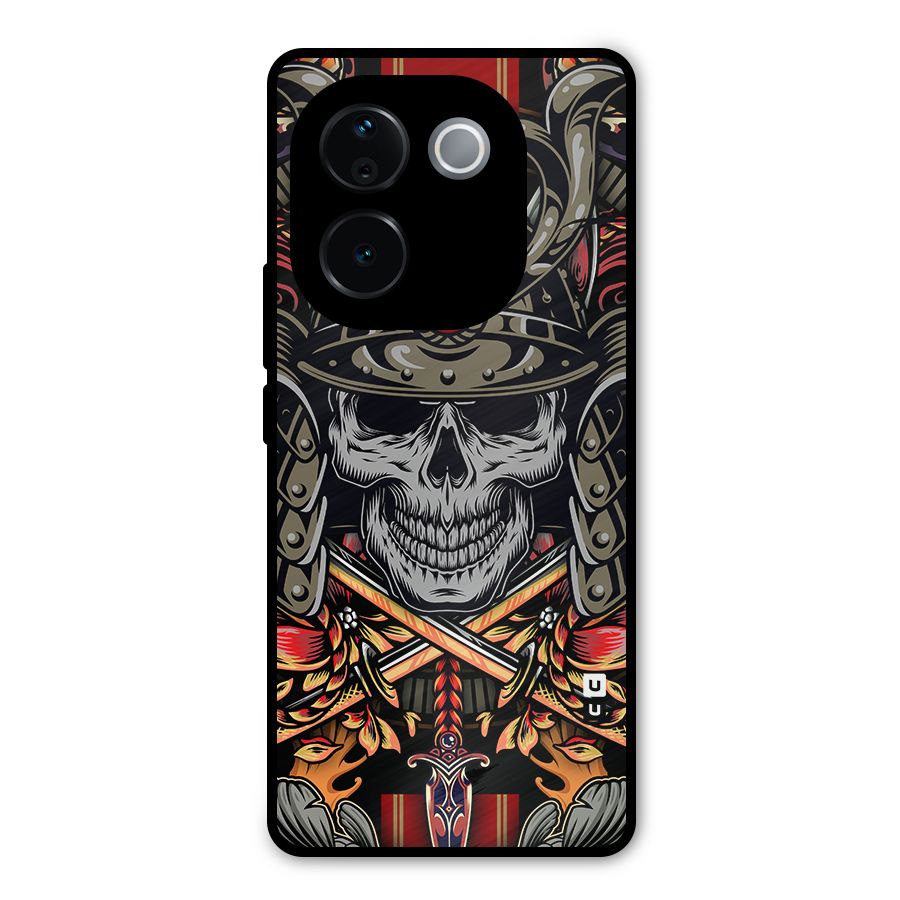 Skull Swords Snakes Metal Back Case for iQOO Z9s Pro