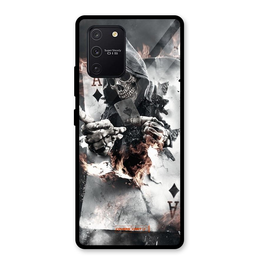 Skull with an Ace Glass Back Case for Galaxy S10 Lite