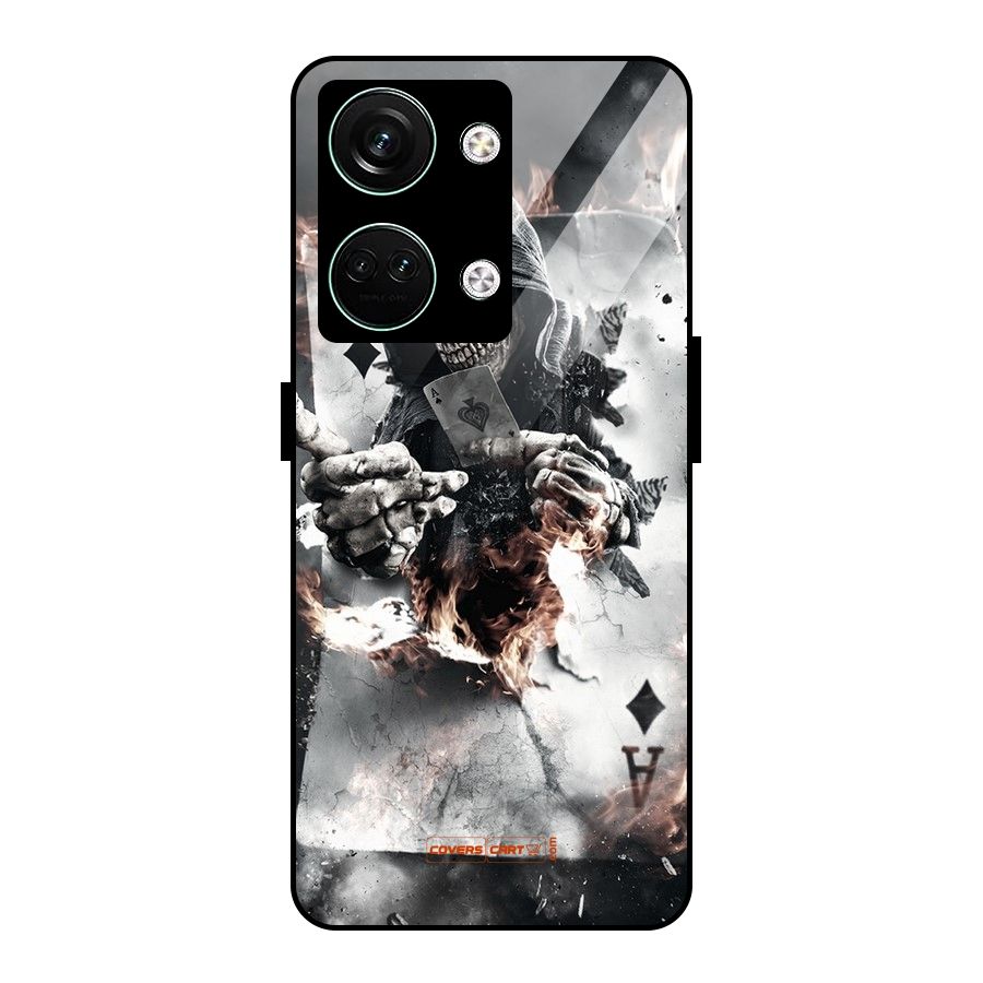 Skull with an Ace Glass Back Case for Oneplus Nord 3