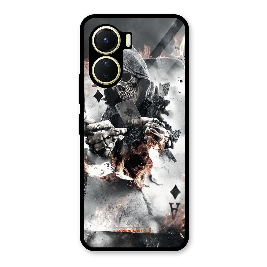 Skull with an Ace Glass Back Case for Vivo Y56