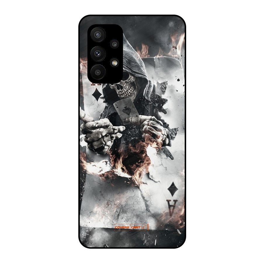 Skull with an Ace Metal Back Case for Galaxy A23