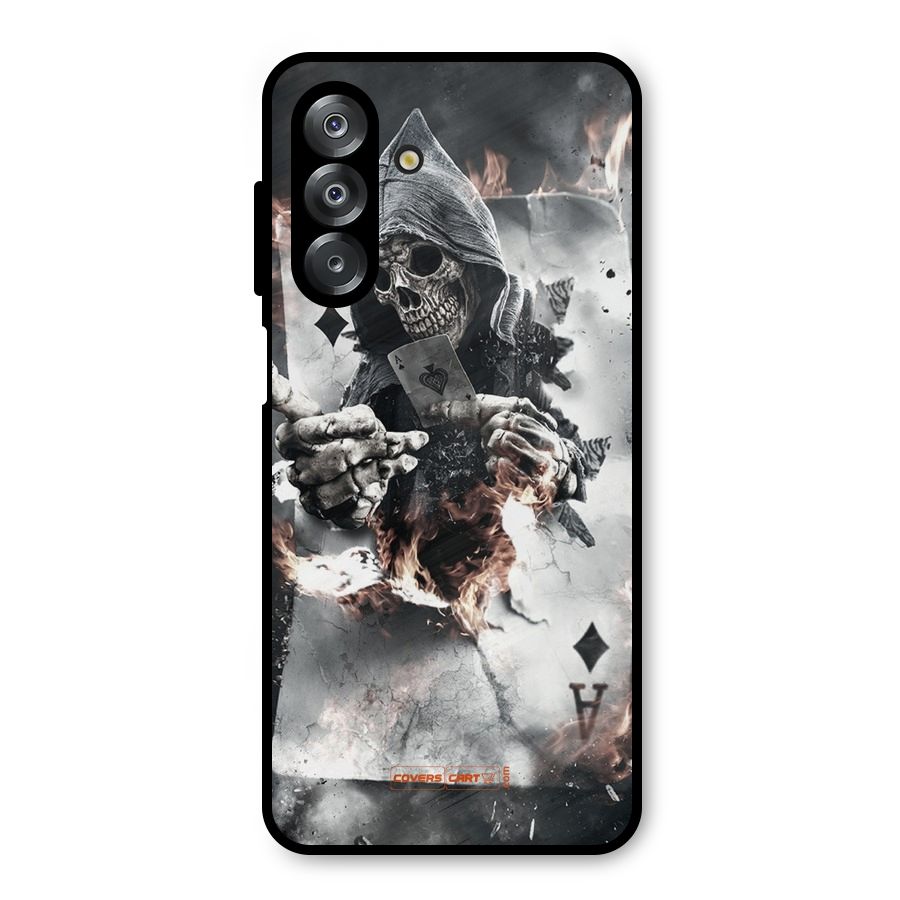 Skull with an Ace Metal Back Case for Galaxy A26