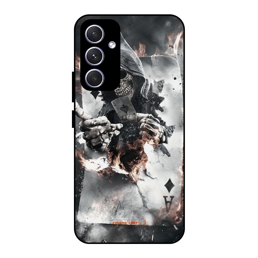 Skull with an Ace Metal Back Case for Galaxy A54
