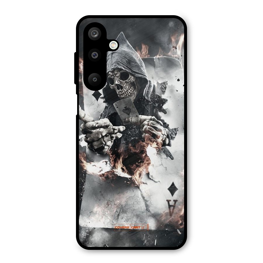 Skull with an Ace Metal Back Case for Galaxy M16