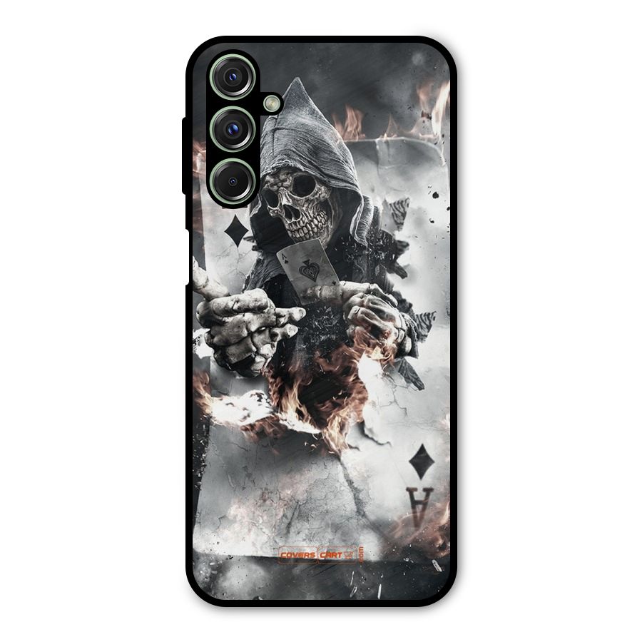 Skull with an Ace Metal Back Case for Galaxy M34